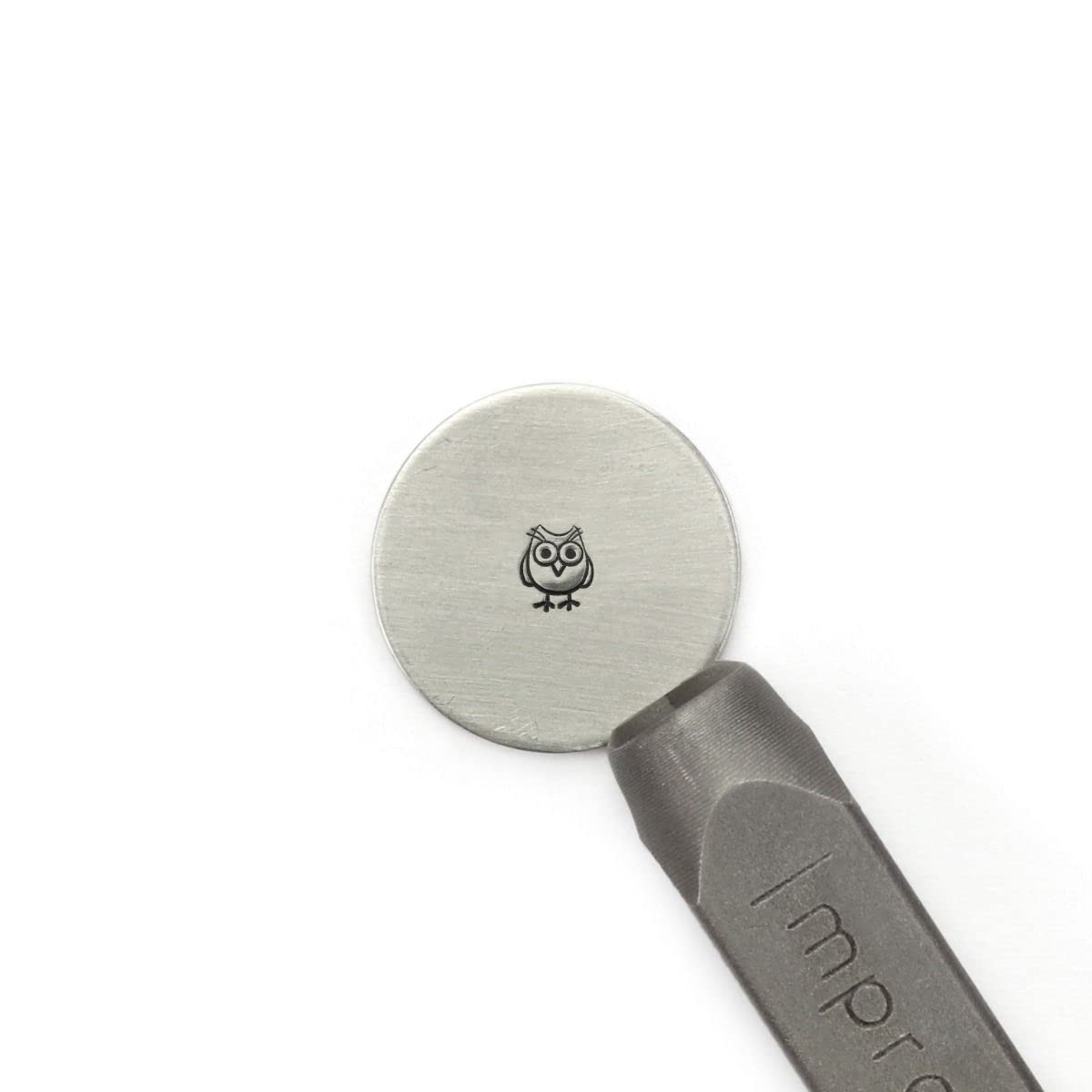 ImpressArt Hootie Owl Design 6mm Metal Stamp - Steel Punch for Jewelry Making, DIY Crafts, Personalized Gifts - Perfect for Engraving Names, Dates & Symbols on Rings, Bracelets & Necklaces