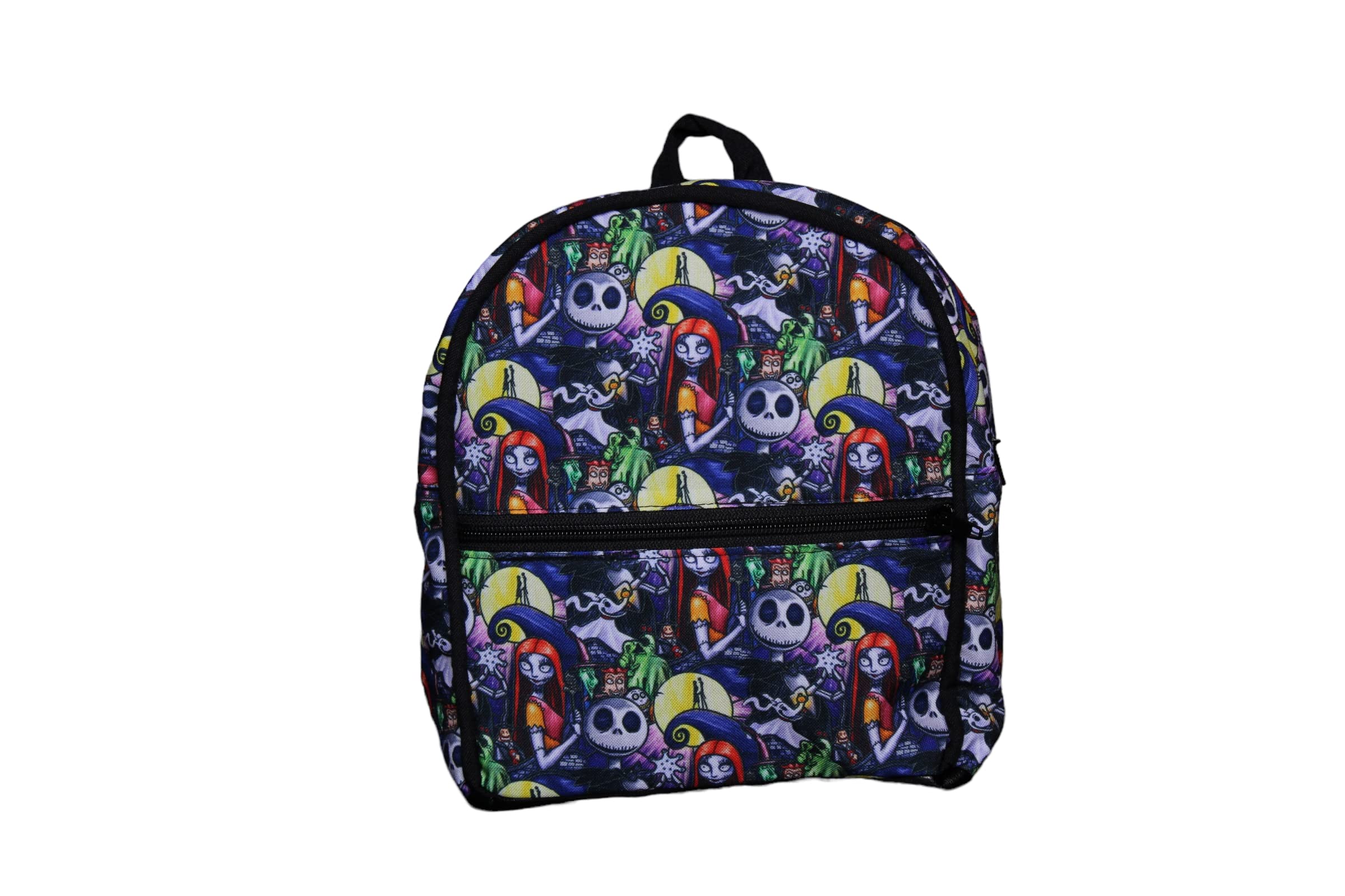 Nightmare Before Christmas Mini Backpack - Jack and Sally Themed Small Backpack for Cosplay, Halloween, Disney Fans | Perfect for Theme Parks, Conventions & Daily Use