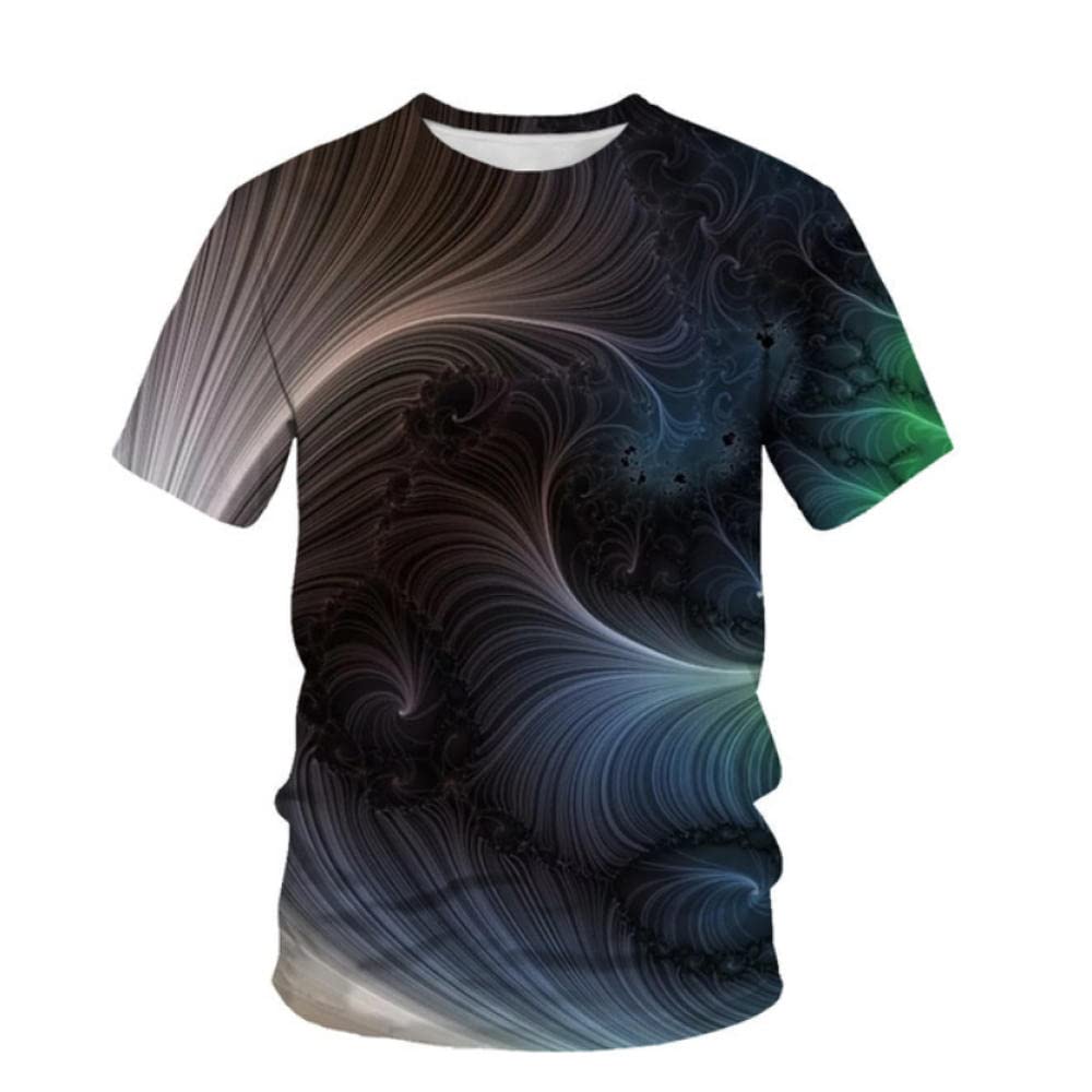 Eaeuuopy 3D Printed Men's T-Shirt - Casual Round Neck Tee for Everyday Wear, Gym, and Outdoor Activities