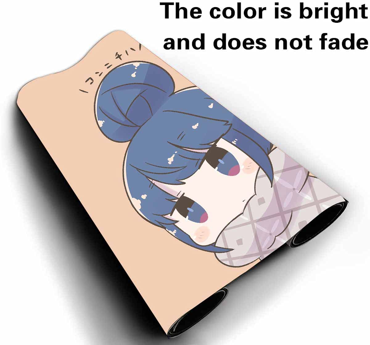 Yuru Camp Anime Mouse Pad - Rin & Nadeshiko Design, 60cm×35cm Large Gaming Mouse Pad with Non-Slip Base, Perfect for Computer, Office, and Gaming Setups - Great for Anime Fans and Comfortable Extended Use