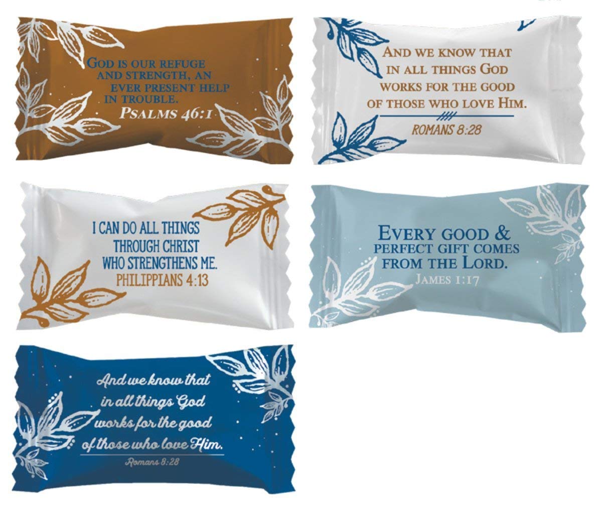 100 Count Bulk Christian Bible Verse Peppermint Candy - Inspirational After Dinner Mints for Church Events, Bible Study & Gift Giving