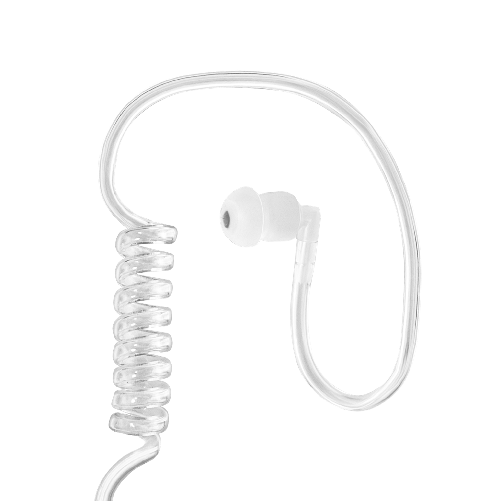 Atlantic Radio AT3W H4 3-Wire Acoustic Tube Earpiece - Clear Audio Surveillance Headset for Security, Law Enforcement & Covert Operations