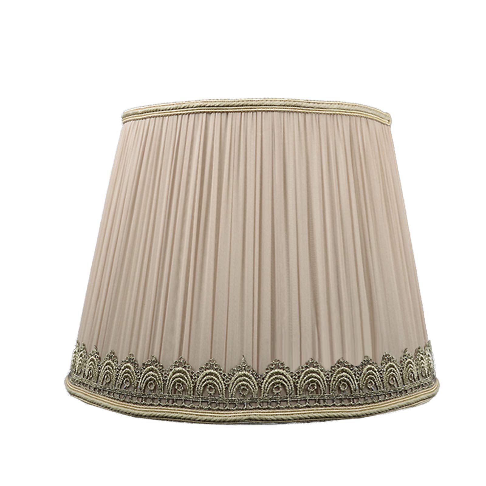 ADSE Fabric Lamp Shade - 45cm Brown E27 Screw Table & Floor Lamp Shade for Bedroom, Living Room, Office - DIY Home Decor Lighting Accessory