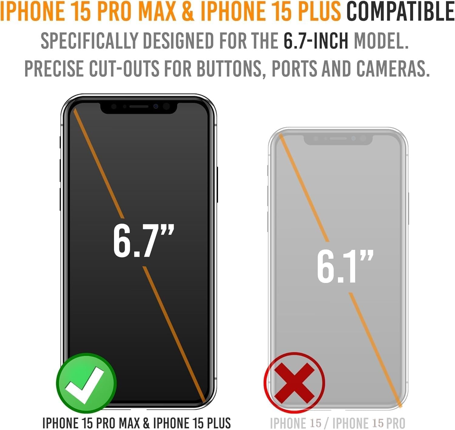 Alpatronix iPhone 15 Pro Max & 15 Plus Battery Case - 15W Fast Charging, Slim Protective Power Bank for Extended Battery Life | Perfect for Travel, Work & Outdoor Activities