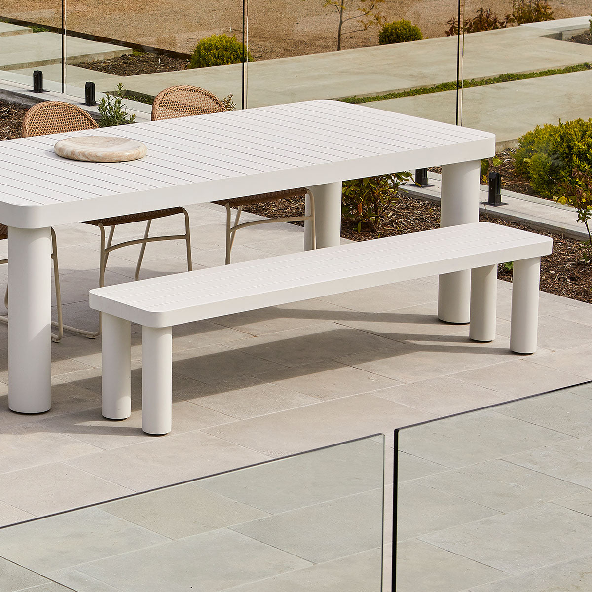 Frankie Outdoor Bench - Durable Weather-Resistant Garden Bench for Patio, Backyard, and Porch - Perfect for Relaxing and Entertaining Outdoors