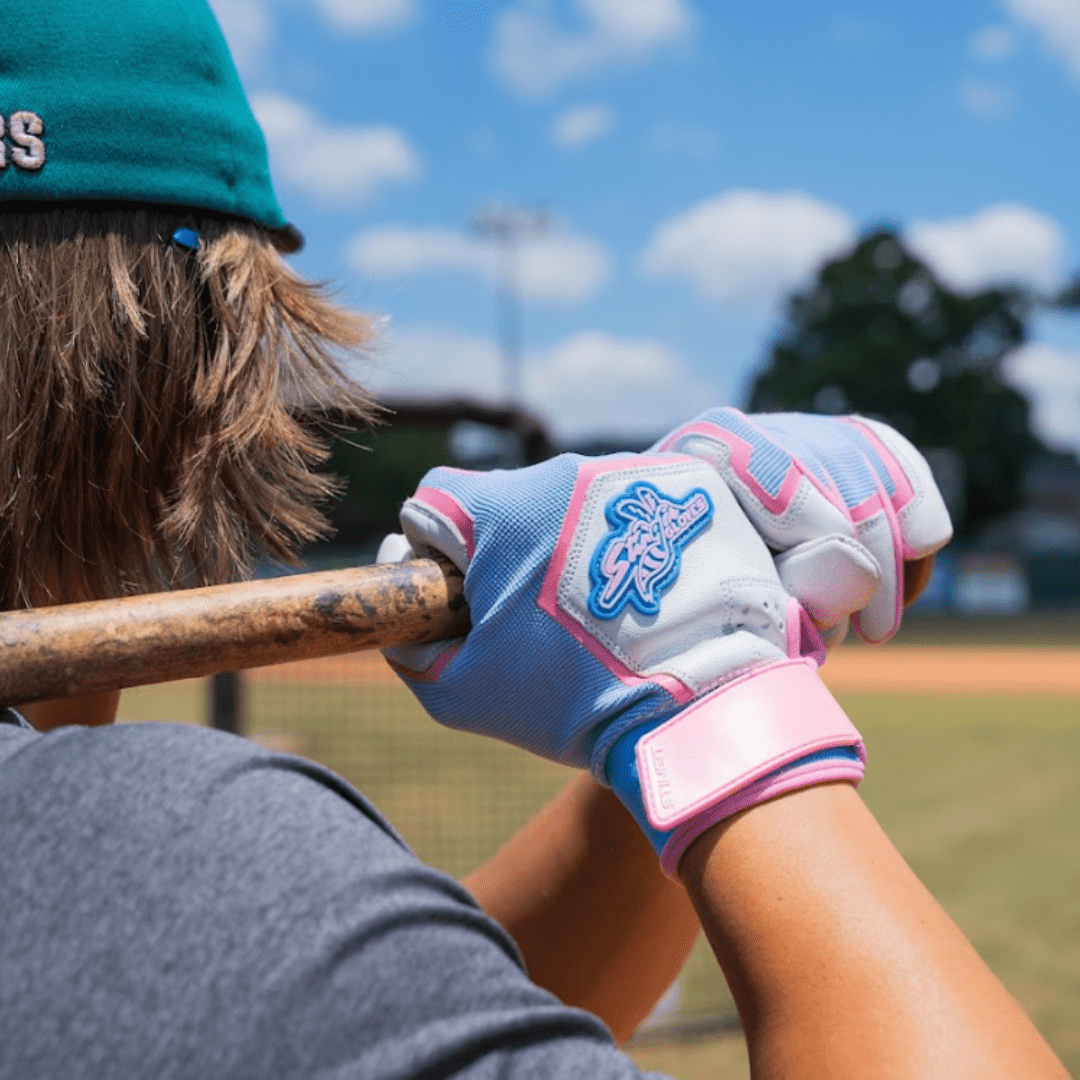 Sting Squad Batting Gloves - Cotton Candy Color | Breathable & Grip-Enhanced Baseball Gloves for Training & Games | Perfect for Youth & Adult Players