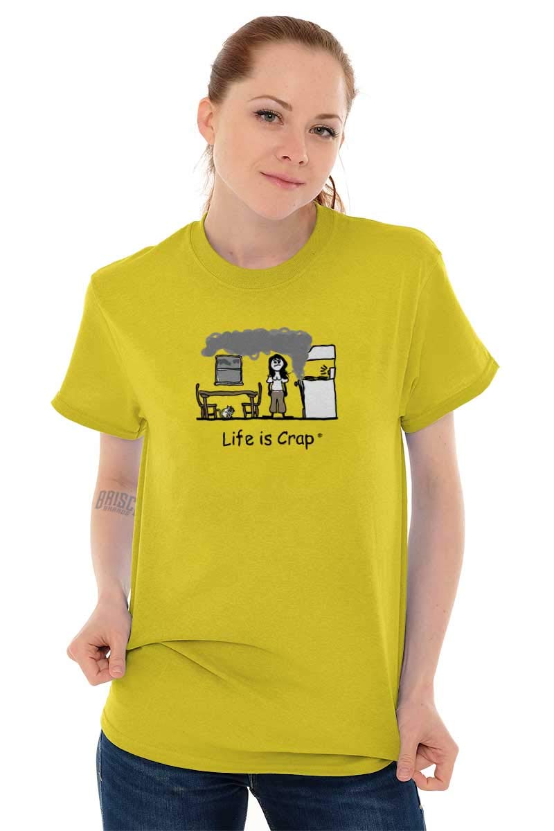 Funny Burnt Oven Cooking Baking Graphic T-Shirt for Women - Daisy Design | Perfect for Chefs, Bakers & Food Lovers