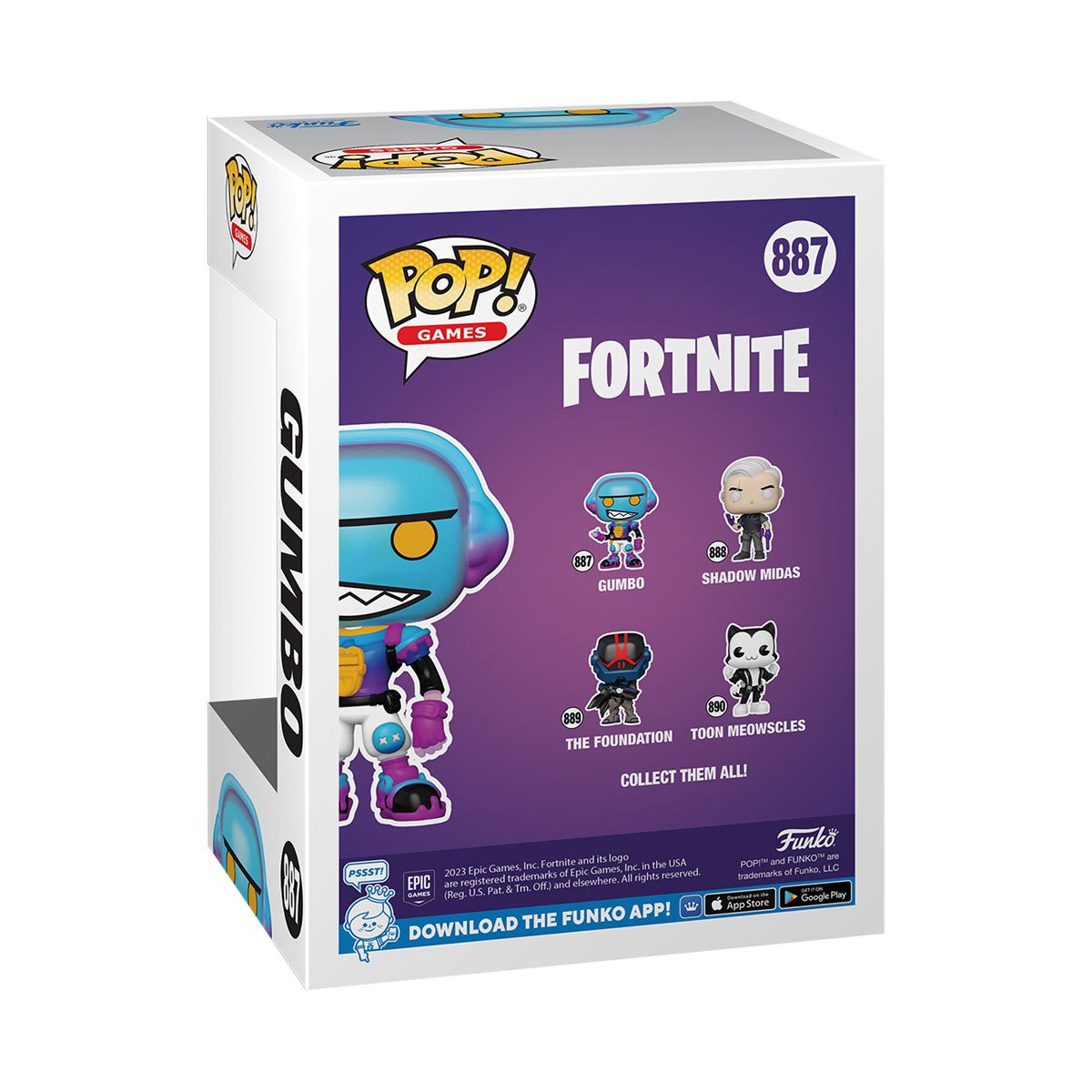 Fortnite Gumbo Funko Pop! Vinyl Figure #887 - Collectible Action Figure for Gamers & Fans | Perfect for Display, Gifts & Gaming Room Decor
