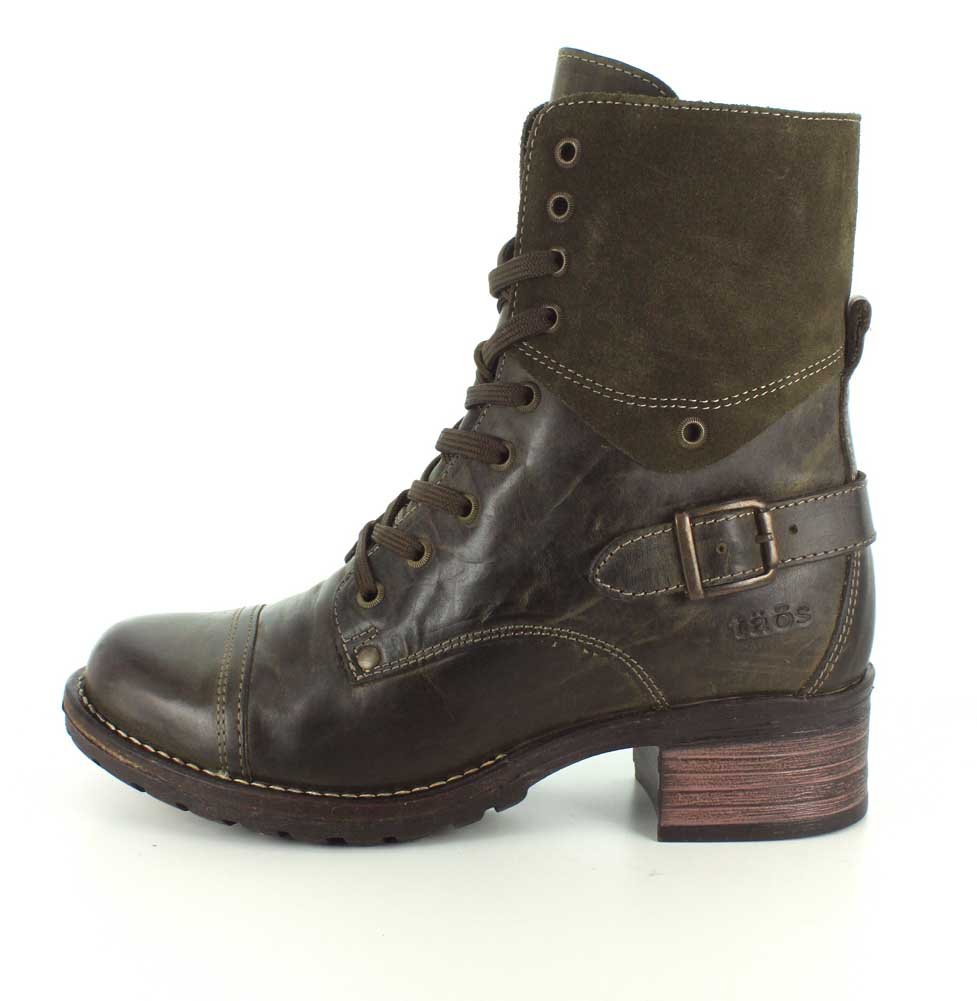 Taos Crave Women's Boots - Stylish & Comfortable Ankle Boots with Lace-Up & Side Zipper, Removable Arch Support Footbed - Perfect for Casual Wear, Office & Fall Fashion