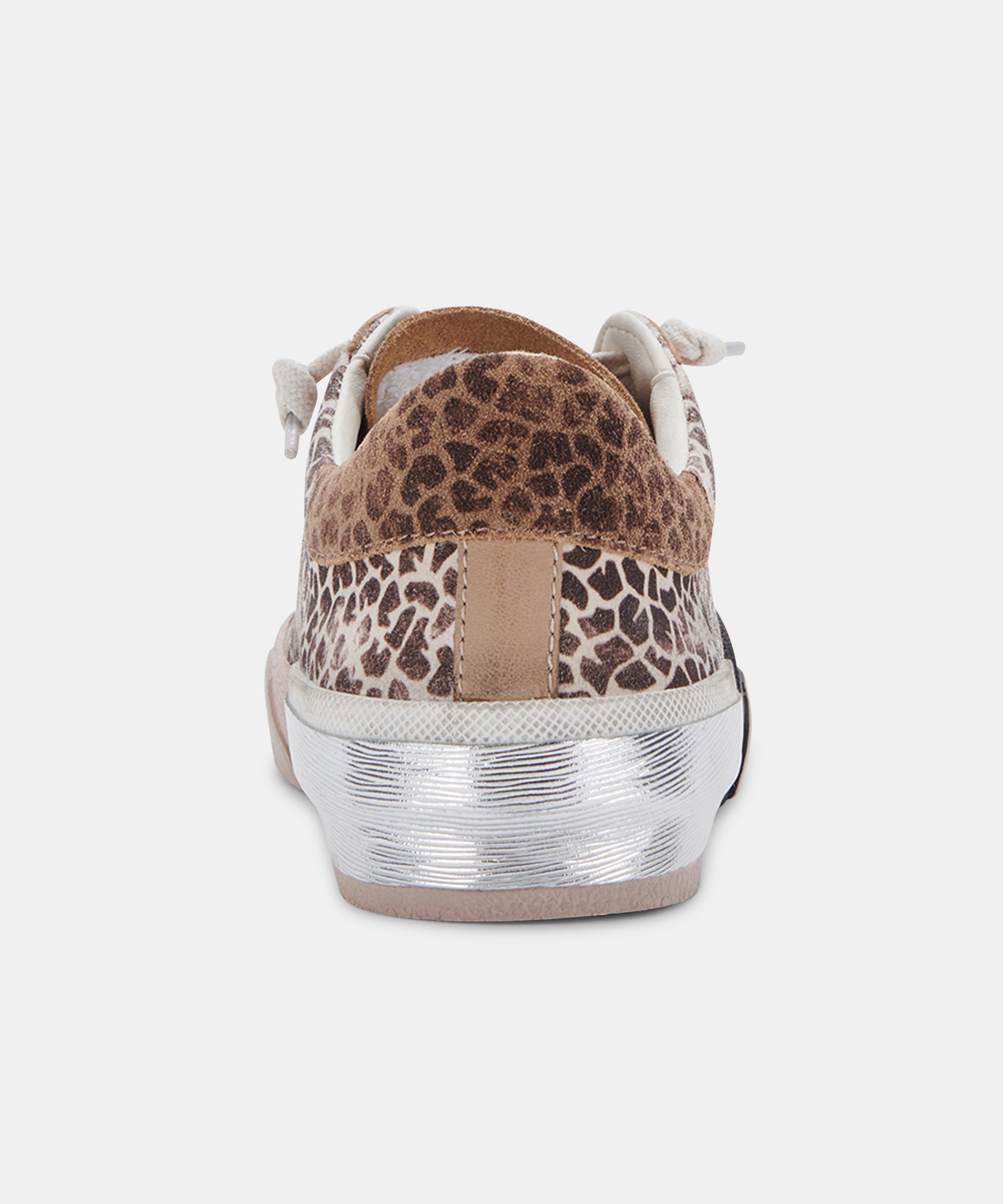 ZINA SNEAKERS - Women's Leopard Print Multi-Colored Dusted Suede Fashion Sneakers for Casual Wear, Walking & Everyday Comfort