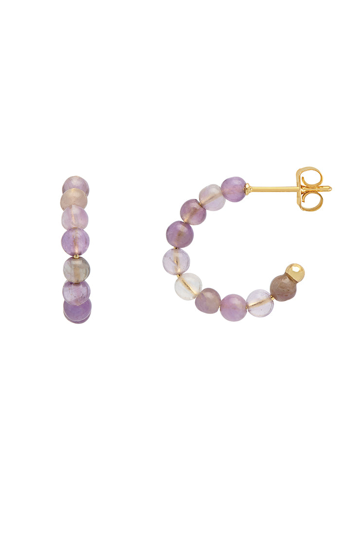 Gemstone Amelia Hoop Earrings - Elegant Dangle Earrings for Women | Perfect for Parties, Weddings & Everyday Wear