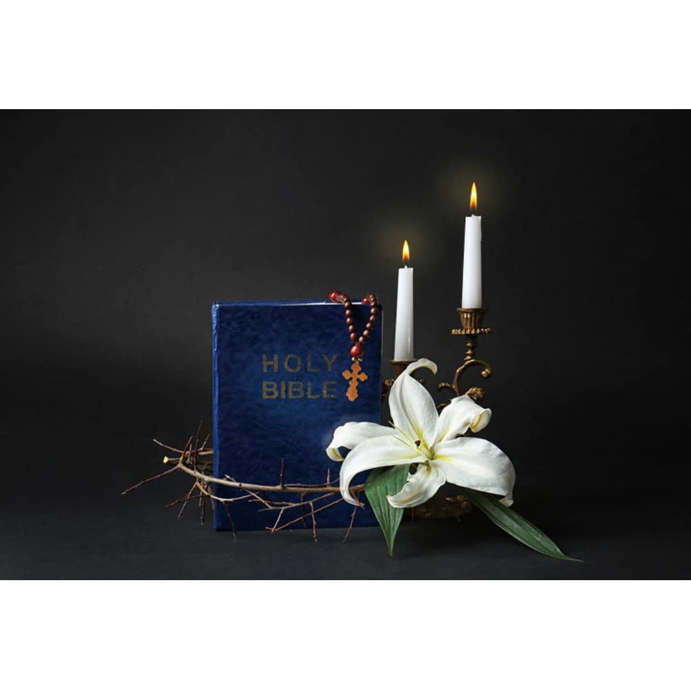 7x5ft Holy Bible Baptism Backdrop - Church Decor for Christening & Communion