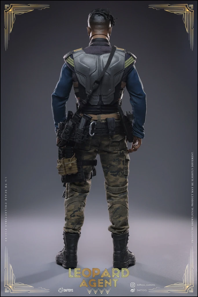Daftoys 1/6 Scale Leopard Agent Military Action Figure Collectible Model F018 - Perfect for Display, Photography & Collectors