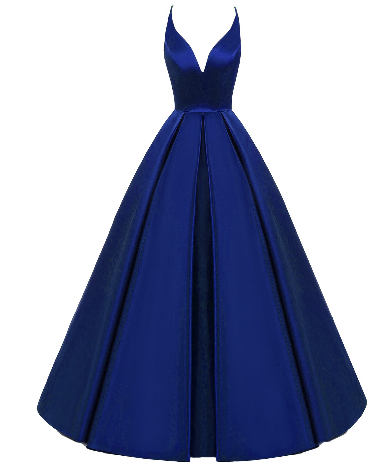 Elegant Backless Deep V-Neck Long A-Line Prom Dress for Evening Parties & Formal Events - Lemai Women's Gowns for Homecoming, Ball, Wedding Guest & Special Occasions