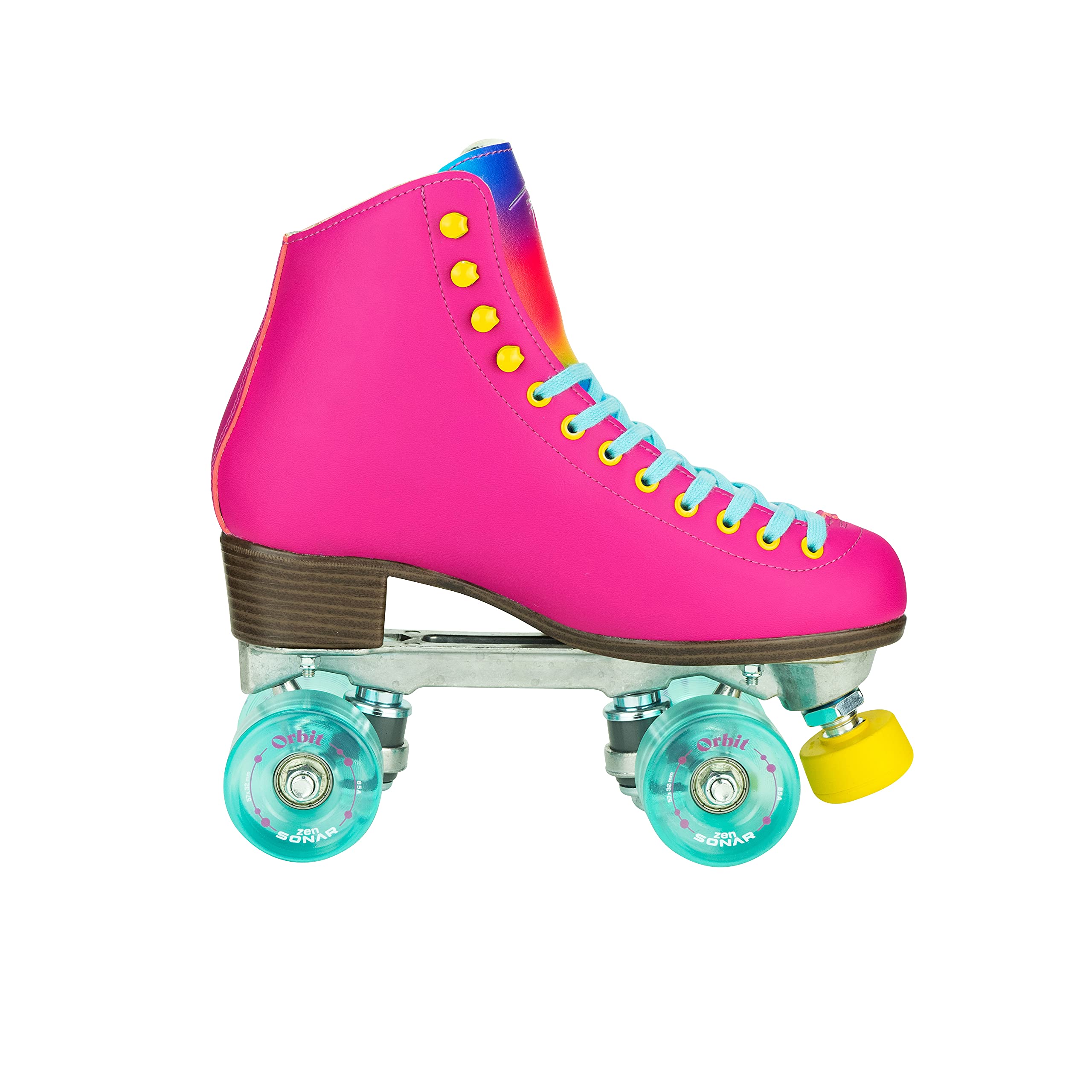 Riedell Orbit Women's Outdoor Quad Roller Skates for Park, Trail & Street Skating - Comfortable & Durable Design