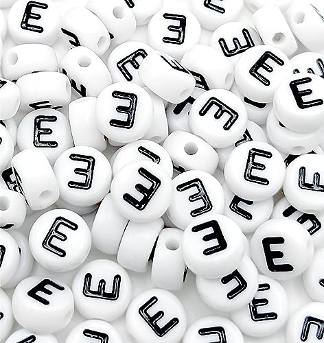 0White Round-Vowel E-500PCS