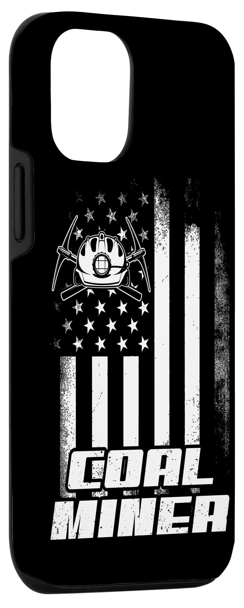 Funny Coal Miner iPhone 12/12 Pro Case - Durable Mining Worker Design for iPhone 12 & 12 Pro - Perfect for Miners, Construction Workers & Outdoor Enthusiasts