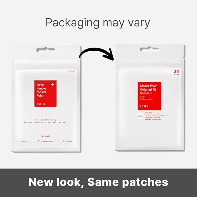 COSRX Acne Pimple Patch - Hydrocolloid Spot Treatment for Blemishes & Breakouts - Original 3 Size Patches for Face & Body - Vegan & Cruelty-Free - Perfect for Overnight Acne Care & Daily Spot Cover