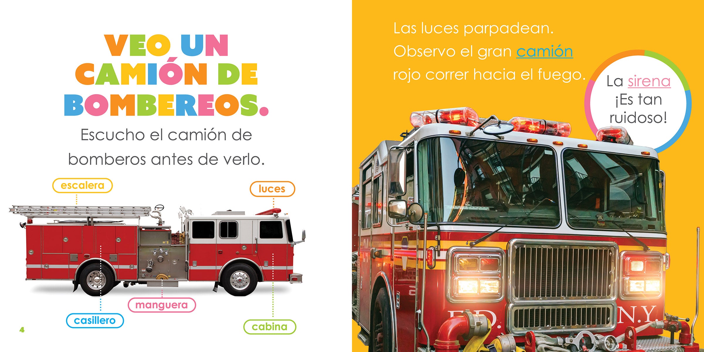 Best Fire Trucks for Kids - Durable Toy Fire Engine with Lights & Sounds - Perfect for Pretend Play & Birthday Gifts