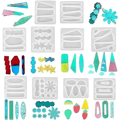 10PCS Hair Clips Molds