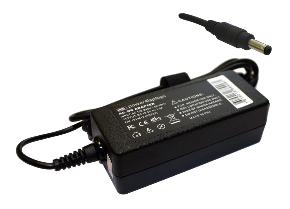 Power4Laptops 65W AC Adapter Charger for Sony Vaio VPCX11S1E Laptop - Replacement Power Supply Cord with Fast Charging - Perfect for Home, Office & Travel Use