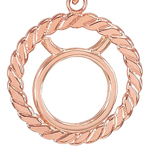 14k Rose Gold Taurus