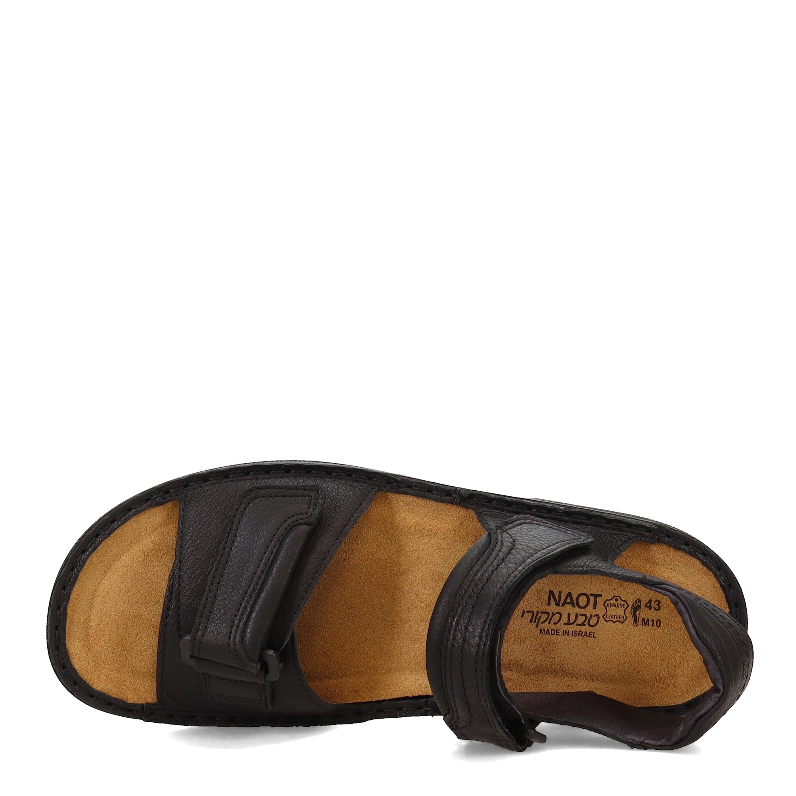 NAOT Men's Lappland Comfortable Sandals - Premium Leather Adjustable Straps for Arch Support - Perfect for Walking, Travel & Summer Outdoor Activities