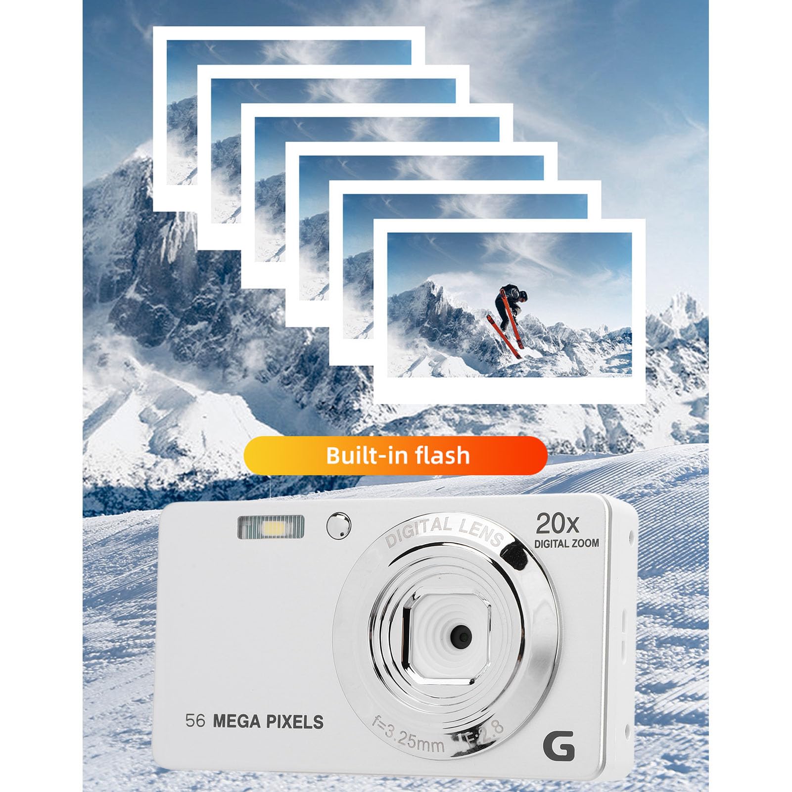 56MP 4K Ultra HD Digital Camera with 2.7