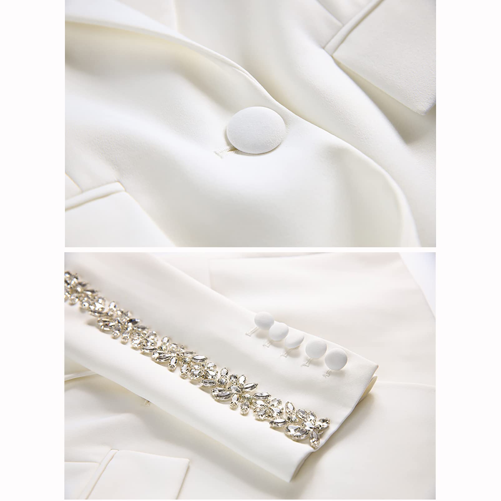 Women's Formal Blazer Jacket & Pants Suit Set - Professional Business Attire, Office Work Wear, 2-Piece Party & Prom Outfit - Perfect for Job Interviews, Corporate Events & Special Occasions