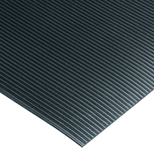 Heavy-Duty Corrugated Rubber Runner Mat 6' x 12' - Non-Slip Floor Protection for High Traffic Areas, Garages, and Workshops
