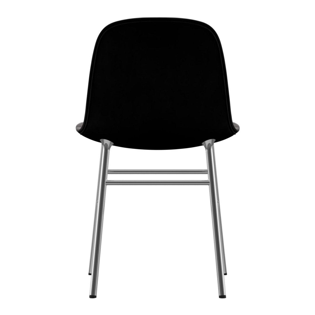 Modern Form Chair with Sturdy Metal Legs & Comfortable Upholstery - Perfect for Home Office, Living Room, or Dining Room Decor