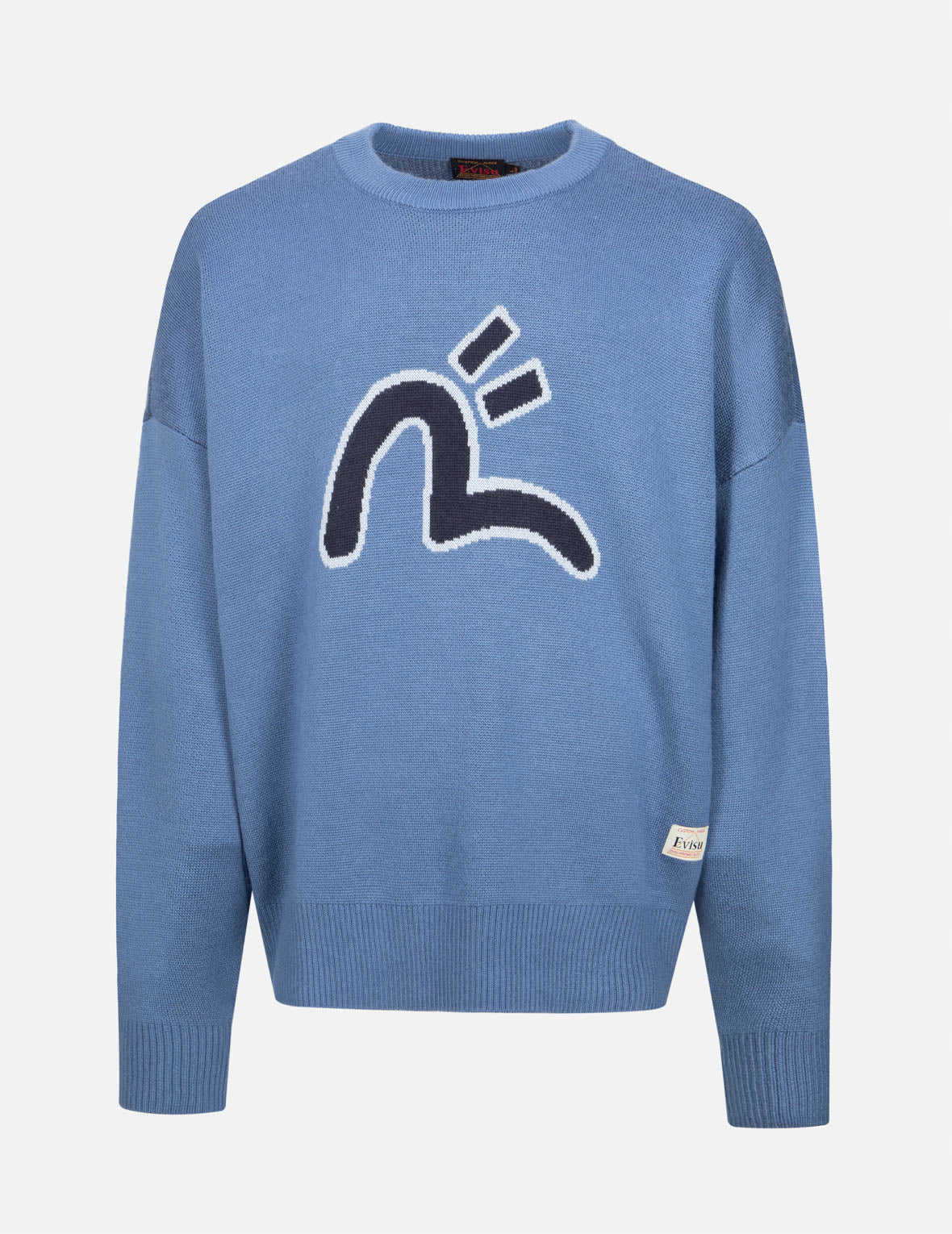 Seagull and Daruma Intarsia Relax Fit Knit Sweater for Men & Women | Cozy Casual Pullover | Perfect for Autumn Winter Fashion & Holiday Outfits