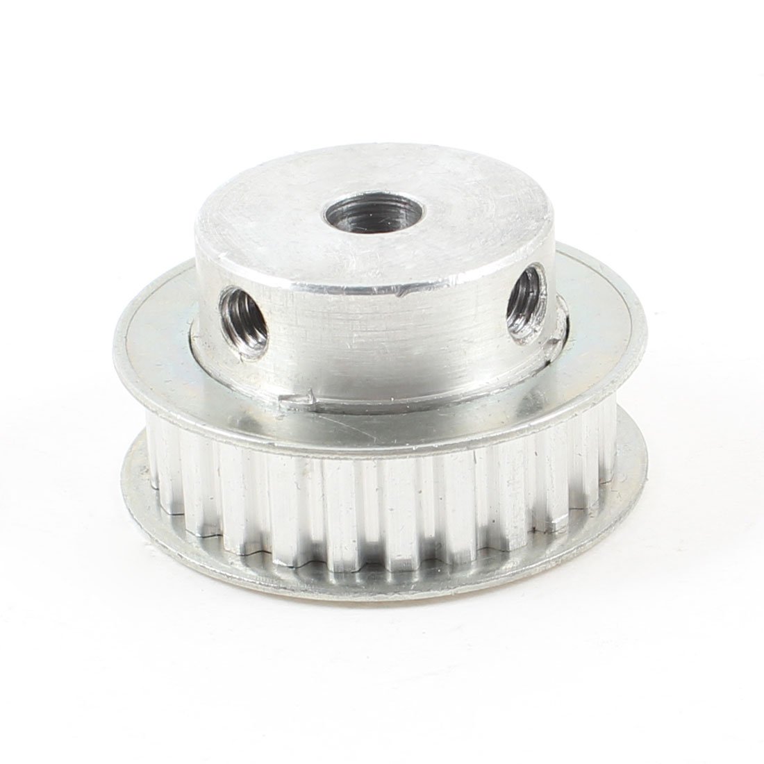 uxcell Silver Tone Aluminum Alloy XL 25 Teeth 8mm Pilot Bore Screwed Timing Pulley - High Precision Power Transmission for 3D Printers, CNC Machines & Industrial Equipment