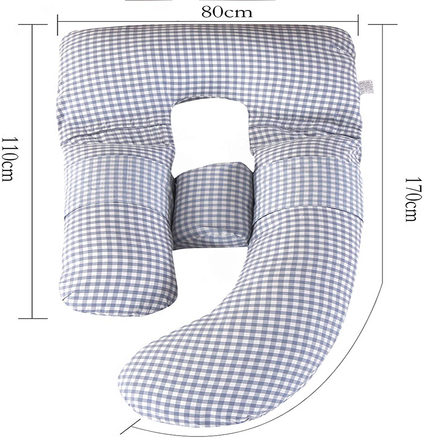 **Best Pregnancy Pillow for Sleeping - U-Shaped Maternity Pillow for Pregnant Women, Large Full Body Support, Washable & Removable Pure Cotton Cover - Perfect for Side Sleeping, Back Pain Relief & Nursing Support**