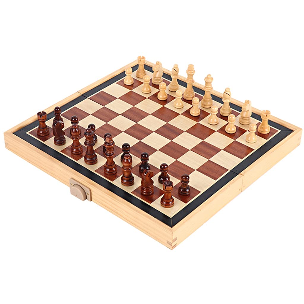 LICHUAN Magnetic Travel Chess Set - Portable Folding Chess Board with Storage Bag for Kids & Adults - Perfect for Learning, Education & Gifts - Ideal for Travel, Camping & Family Game Nights