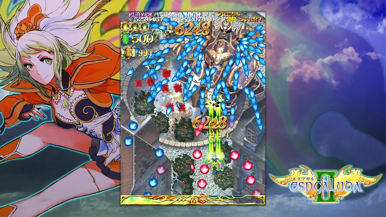 Espgaluda II - Nintendo Switch Game | Classic Shoot 'Em Up for Arcade Fans - Perfect for Home Gaming & Travel Entertainment