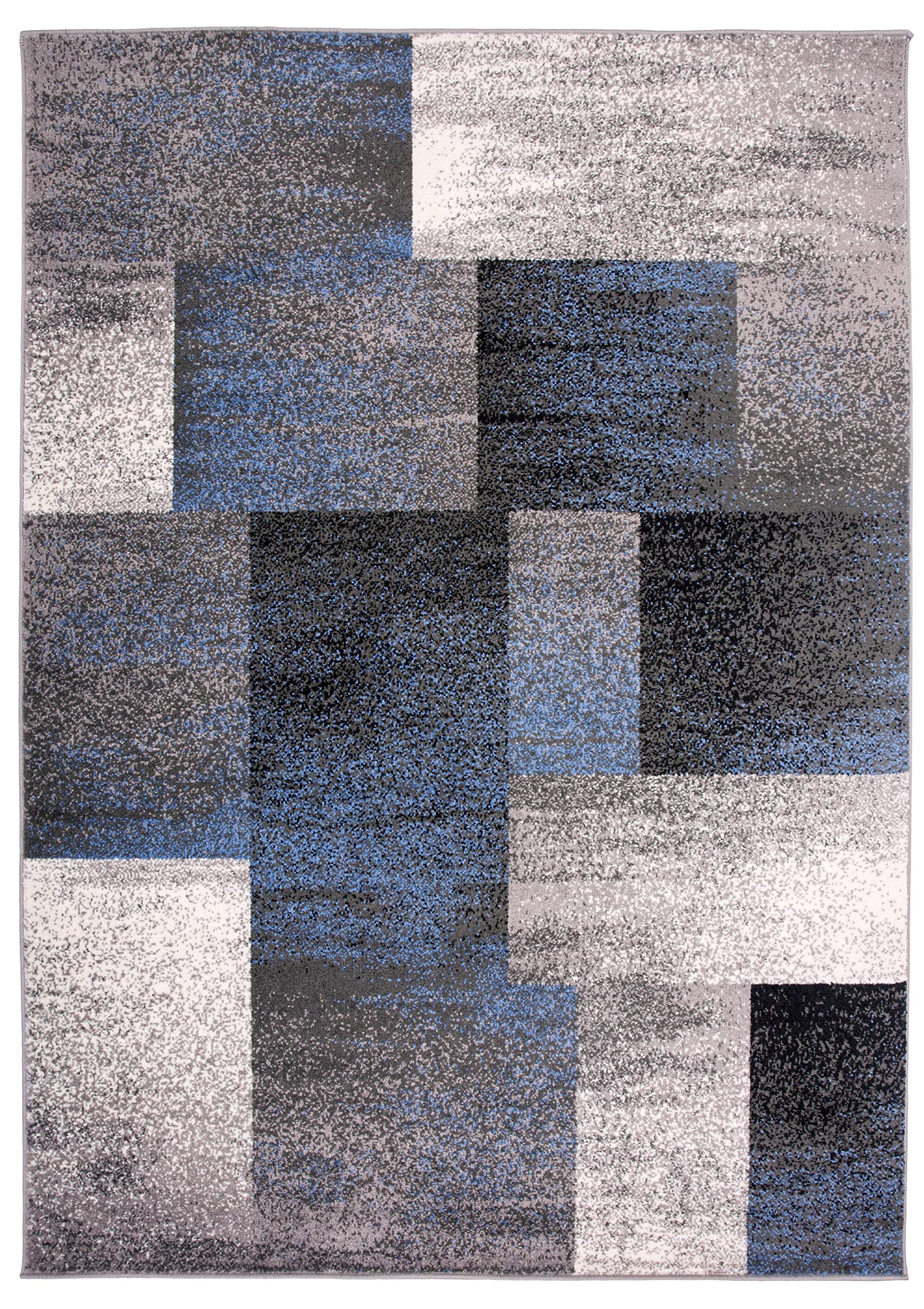 Modern Distressed Boxes Area Rug 7'10