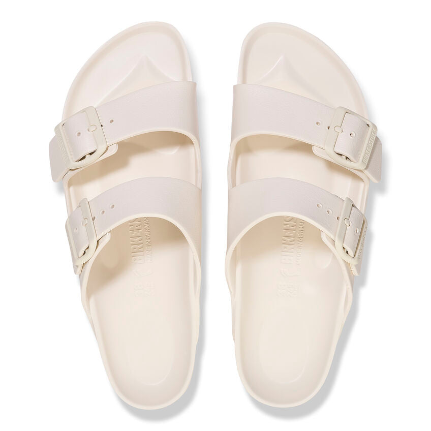 Birkenstock Women's Arizona Eva Essentials Sandal - Lightweight Comfortable Slide Sandals for Women | Eggshell Color | Perfect for Beach, Pool, and Summer Casual Wear