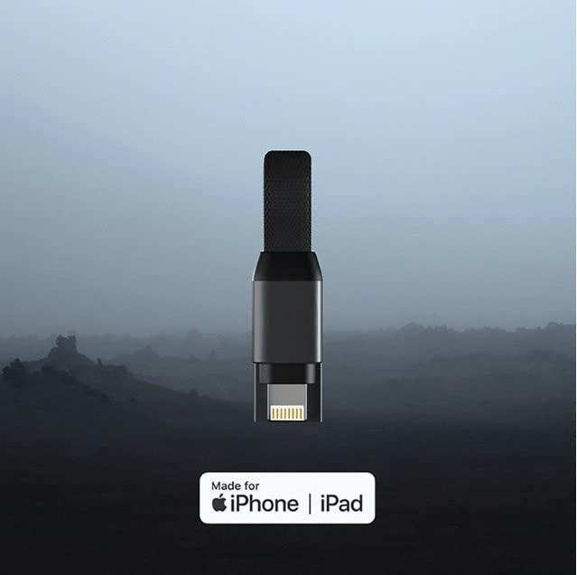 MFi Certified Mini USB to Lightning Cable - 3 Inch Short Charging & Sync Cable for iPhone, Keychain Portable Design - Perfect for Travel, Car, Office & On-the-Go Charging