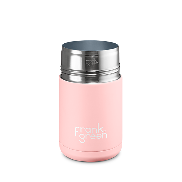 Eco-Friendly Ceramic Reusable Coffee Cup with Lid - 10oz (295ml) - Perfect for Home, Office & Travel Use