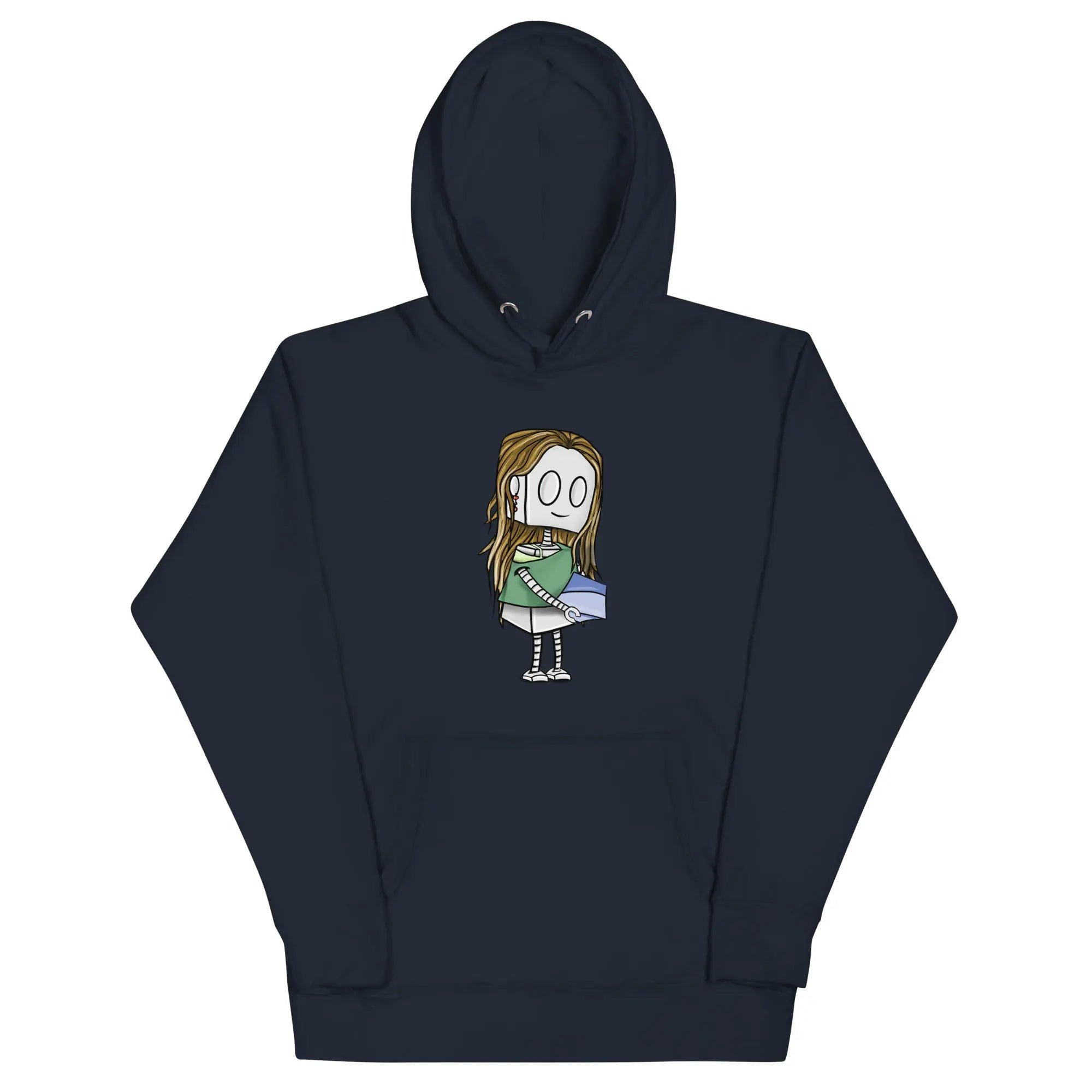Premium Adorable Robot Hoodie for Pottery Lovers - Cozy & Stylish Unisex Pullover for Art Studios, Casual Outings & Gift Giving