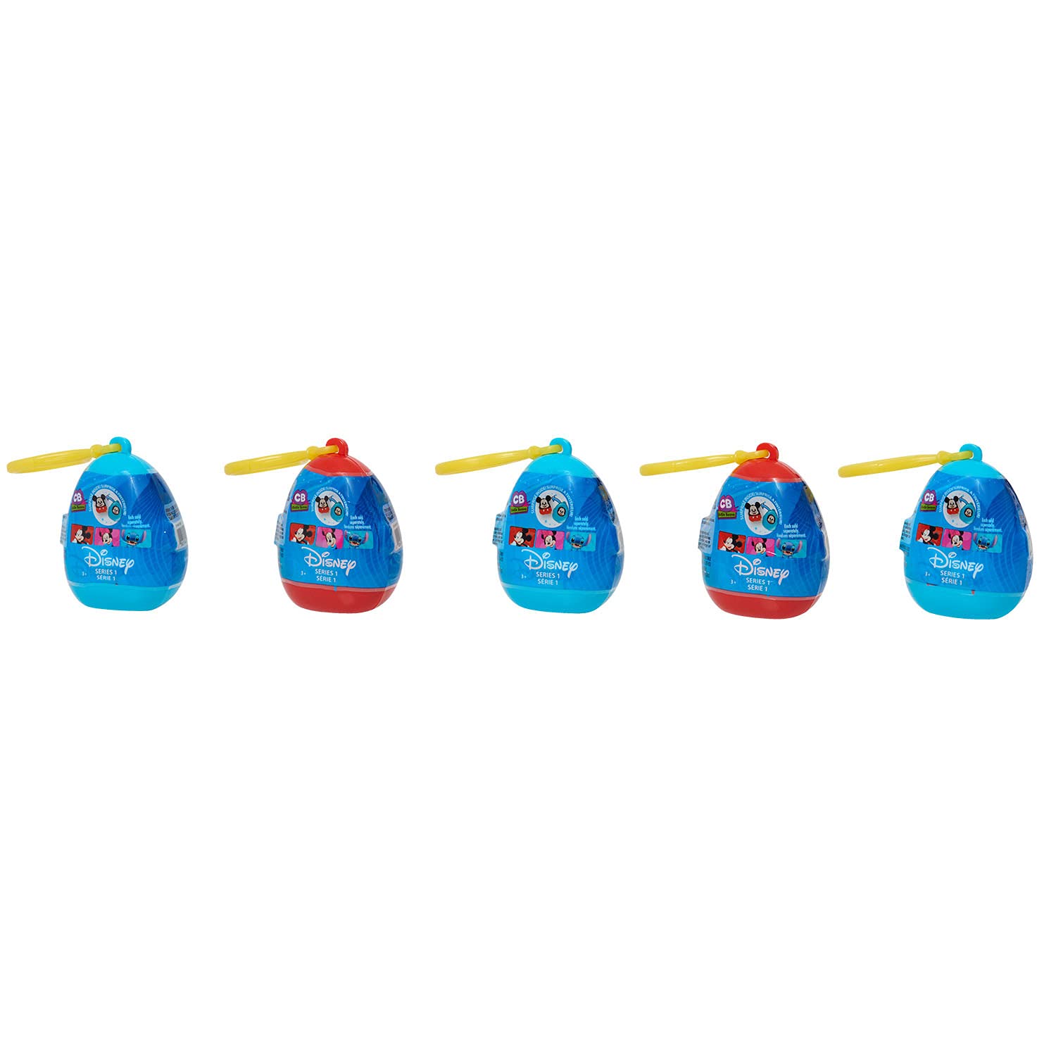 Disney Classics Cutie Beans 2.5-Inch Surprise Plush Toys with Clip-On Carrier Pack - 5-Piece Set, Officially Licensed Stuffed Animals for Kids Ages 2+, Amazon Exclusive - Perfect for Birthday Gifts, Party Favors & Disney Collectors