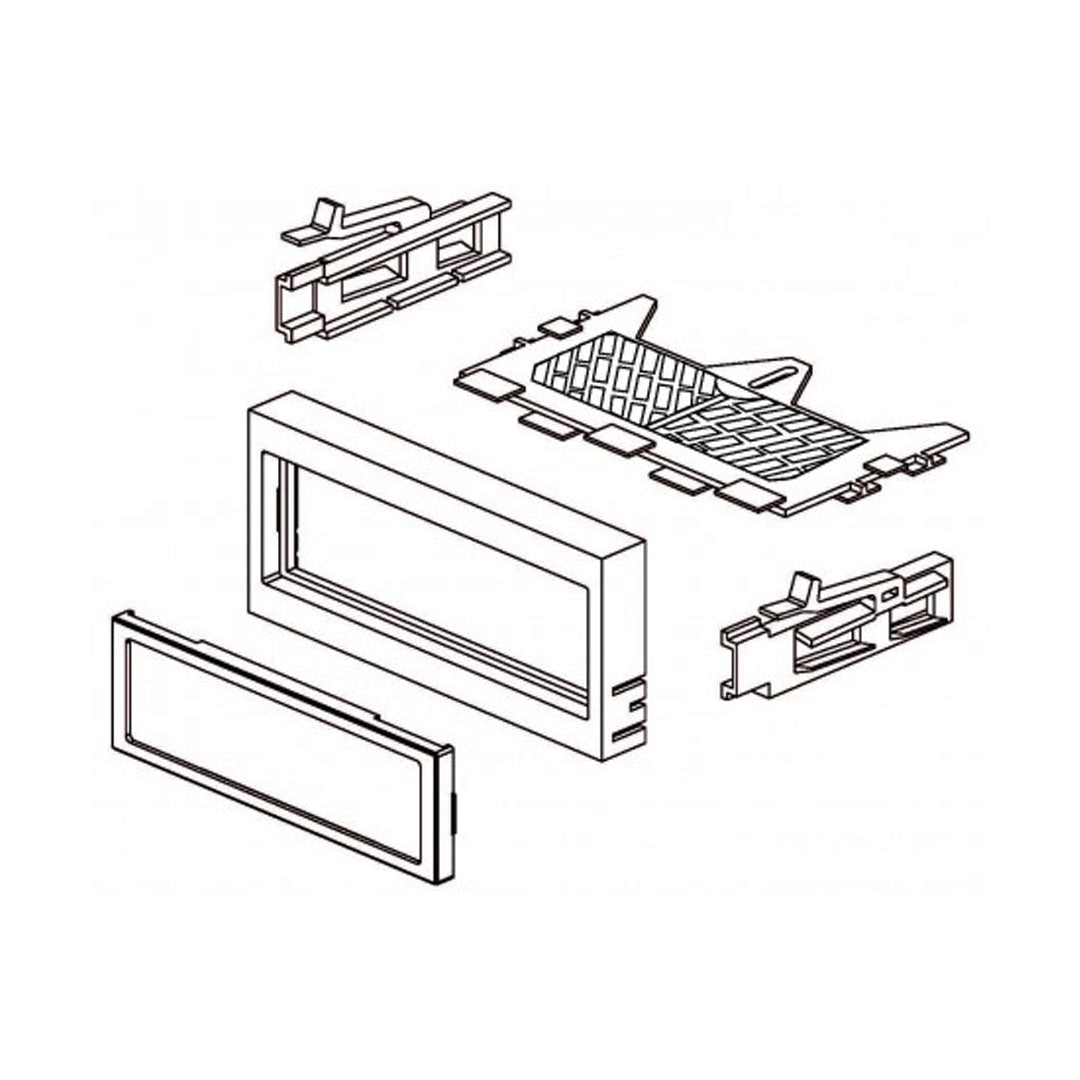 GMK345 Single DIN Car Stereo for 1995-2005 General Motors Vehicles - Compatible with Chevy, GMC, Buick & Cadillac - Perfect for Upgrading Factory Radio in Trucks & SUVs