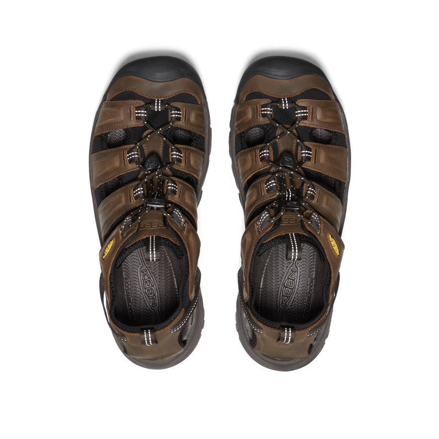 Men's Targhee III Sandal - Waterproof Hiking Sandals for Men | Bison/Mulch Color | Perfect for Outdoor Adventures, Camping & Beach Walking