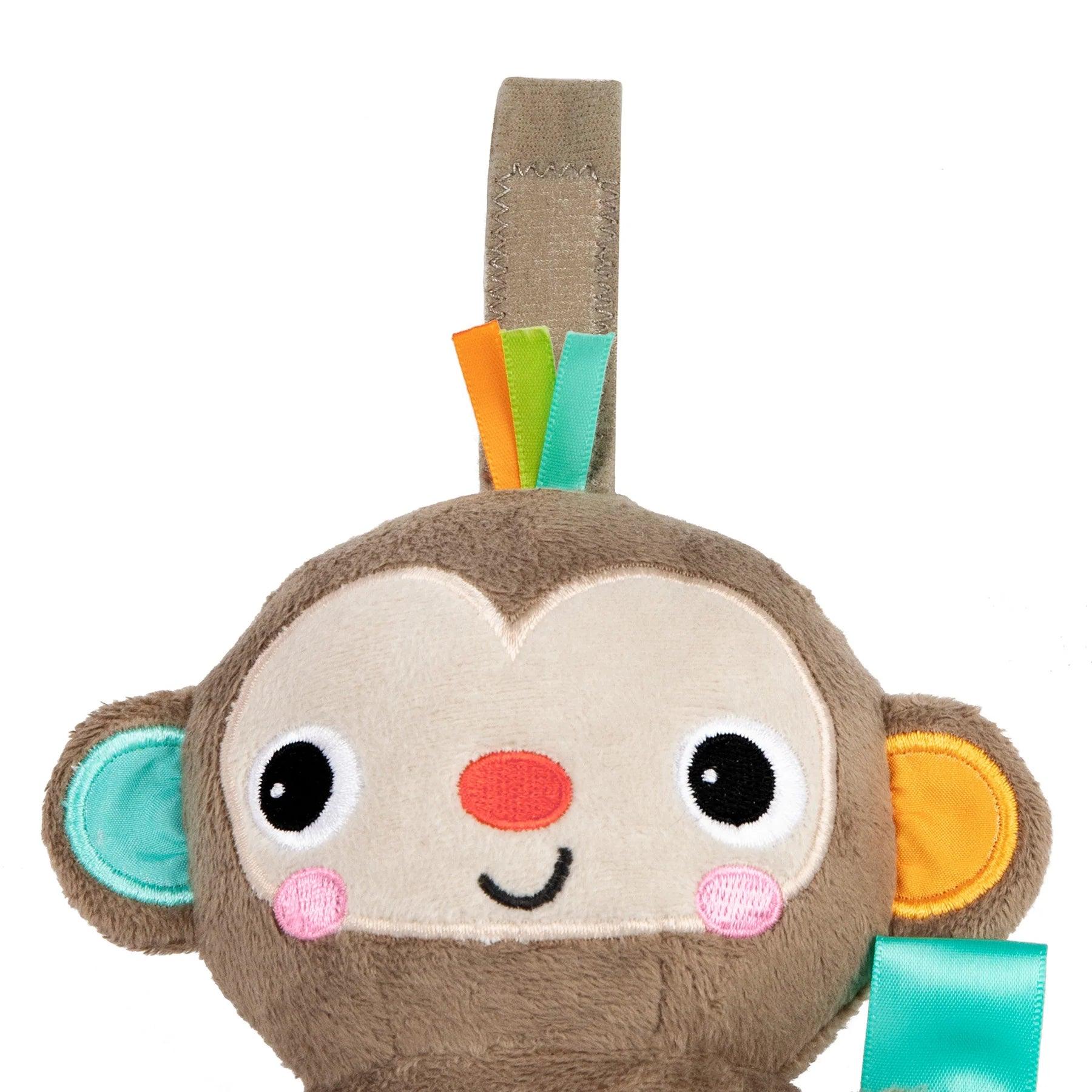 Bright Starts Pull, Play & Boogie™ Musical Activity Toy Monkey - Interactive Baby Toy for Crawling & Learning - Perfect for Playtime, Nursery & Early Development