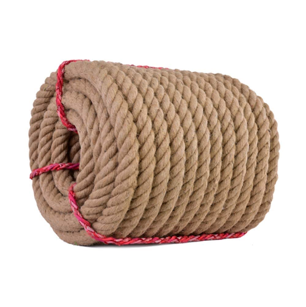 Natural Jute Rope 24mm/26mm/28mm/30mm - Eco-Friendly Hemp Twine for Nautical Decor, Garden Landscaping, DIY Railings & Home Projects - 20m Tan/Brown Burlap Rope (Perfect for Coastal Themed Weddings, Farmhouse Decor & Outdoor Crafts)