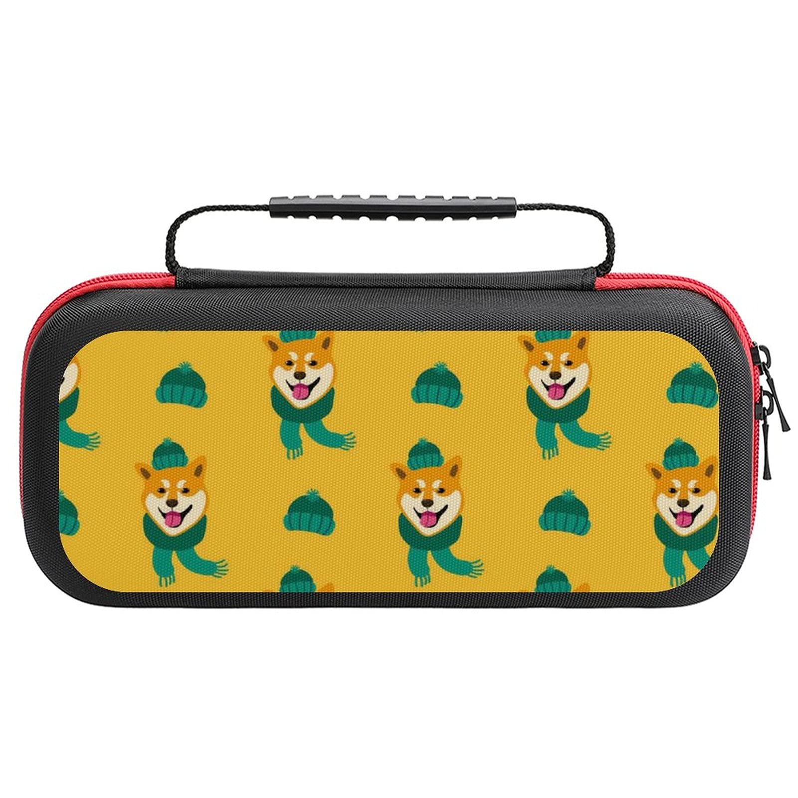 Shiba Inu Printed Scarf Storage Bag for Nintendo Switch Lite & Accessories - Travel-Friendly Portable Carrying Case for Gaming On The Go