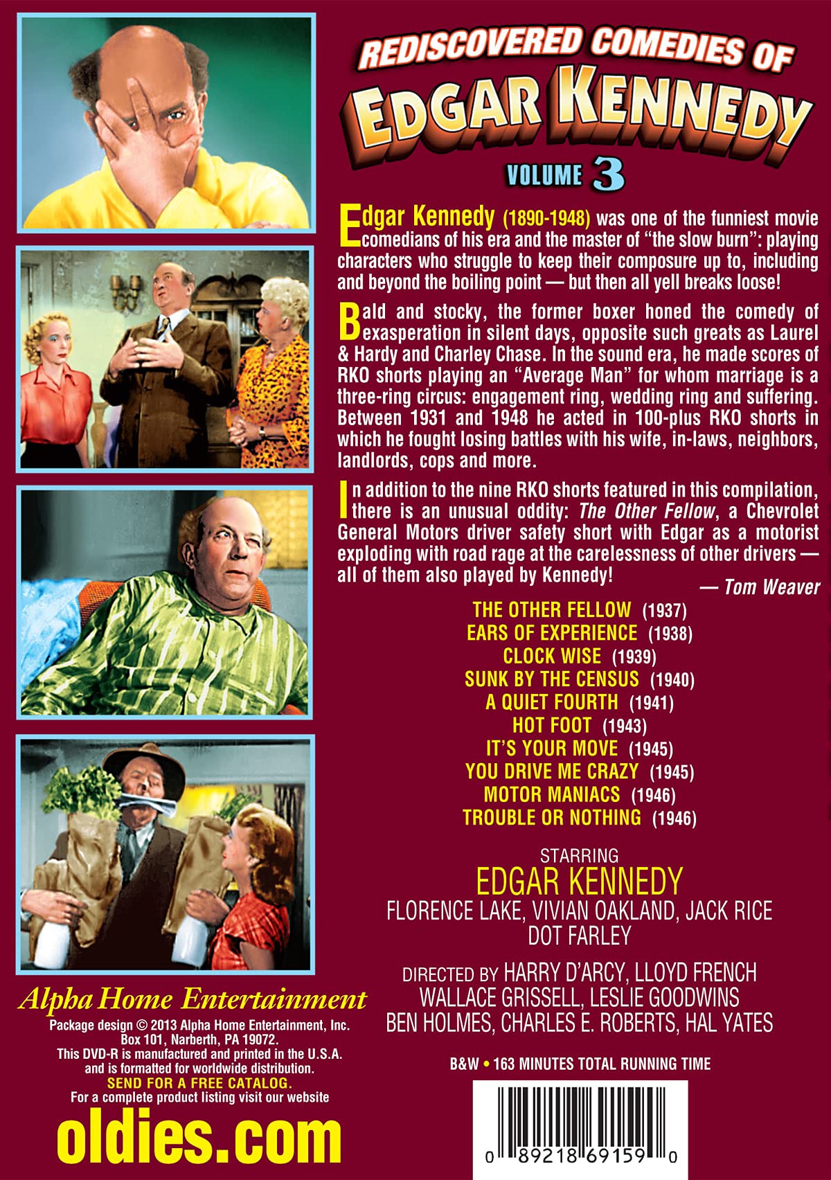 Edgar Kennedy - Rediscovered Comedies of Edgar Kennedy, Volume 3 | Classic Comedy DVD Collection | Perfect for Movie Nights & Vintage Film Lovers