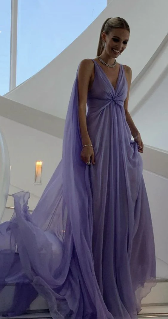 Elegant Light Purple A-Line Long Prom Dress for Evening Parties & Formal Events - Perfect for Homecoming, Dances & Special Occasions - Style J3514