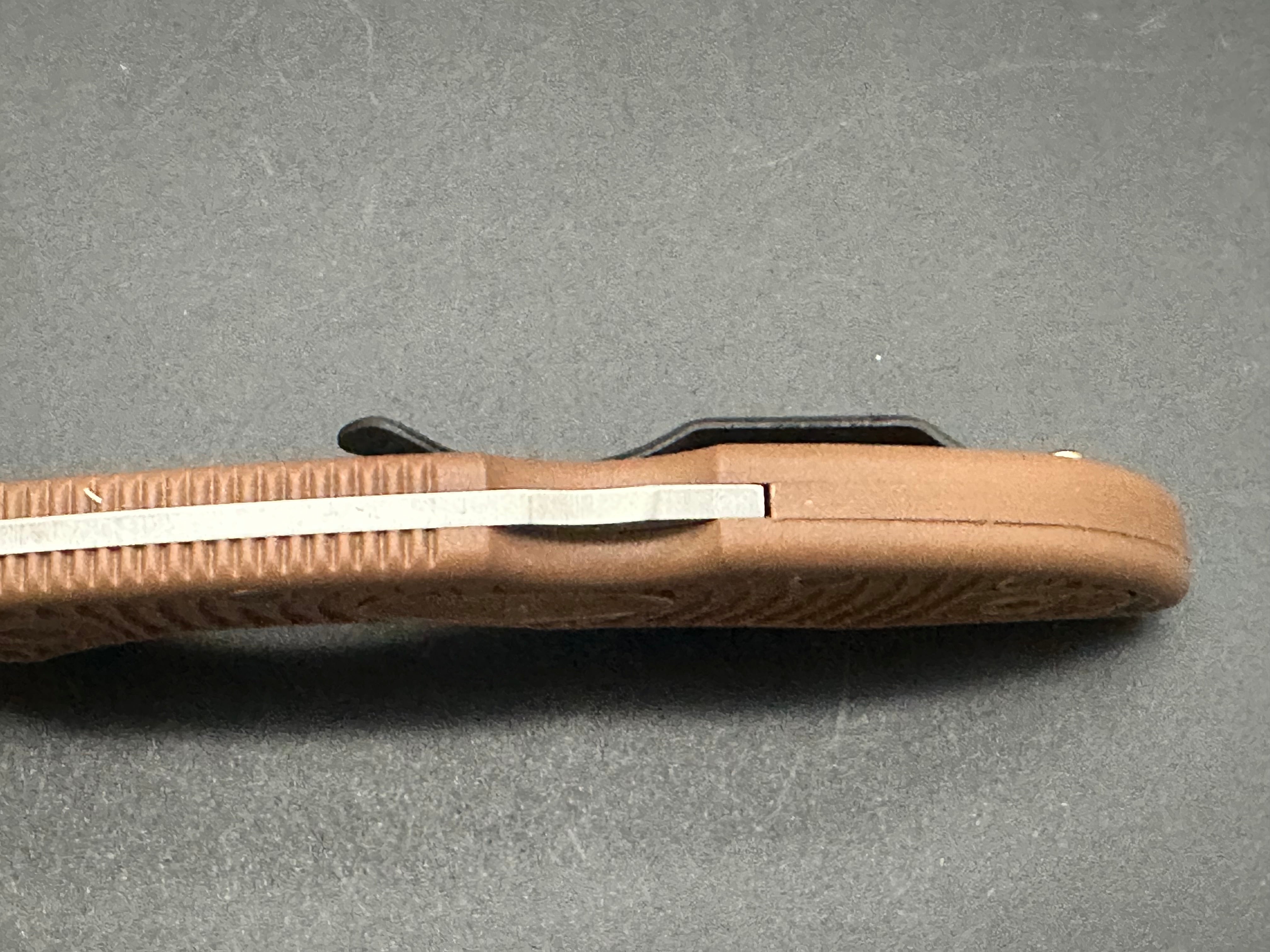 Spyderco Delica 4 Folding Knife - Brown FRN Handle, VG-10 Steel Blade - EDC, Outdoor, Camping & Everyday Carry Knife